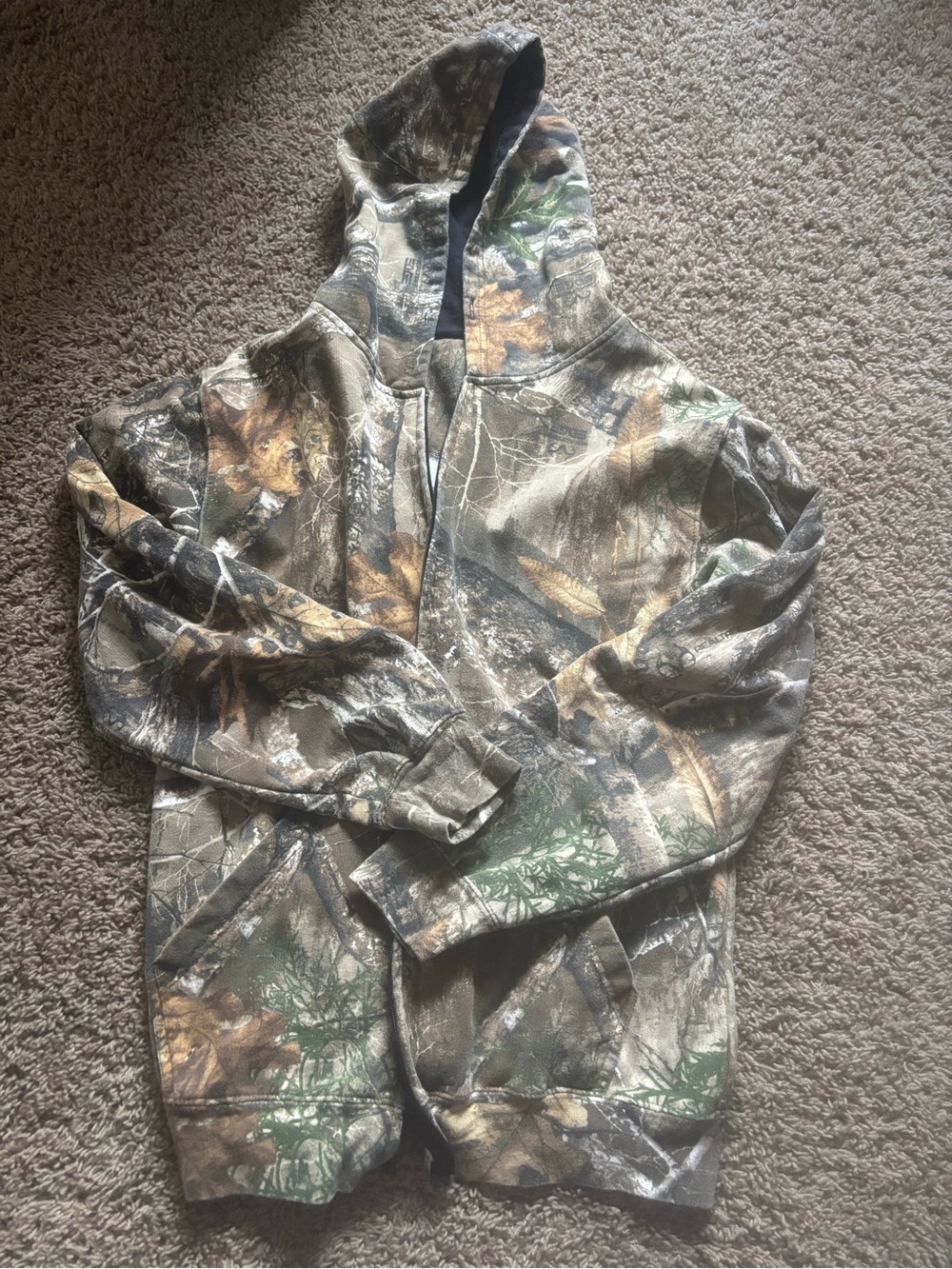 Camo Hooded Jacket - Realtree-Style Camouflage